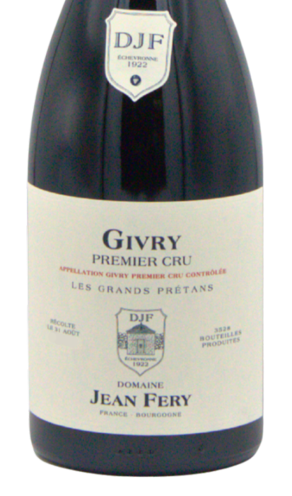 2022 Givry 1er Cru Rouge Les Grands Prétans, Bourgogne